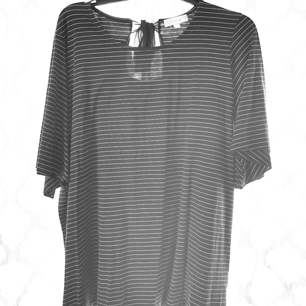 New Navy and White stripped top.